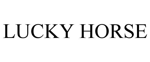Trademark Logo LUCKY HORSE