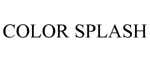 Trademark Logo COLOR SPLASH