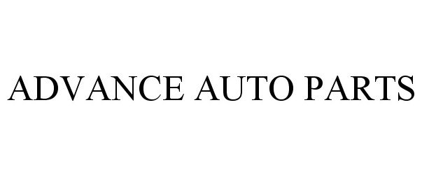 Trademark Logo ADVANCE AUTO PARTS