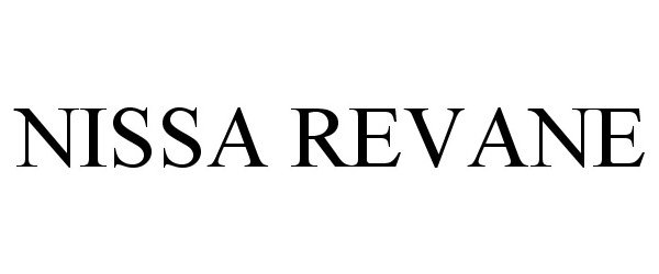 Trademark Logo NISSA REVANE