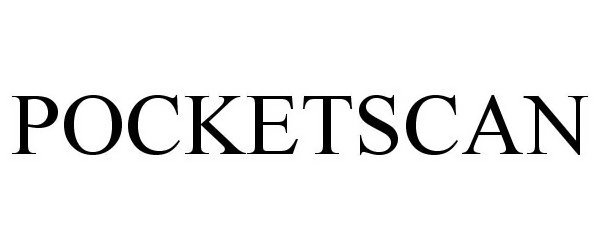 Trademark Logo POCKETSCAN