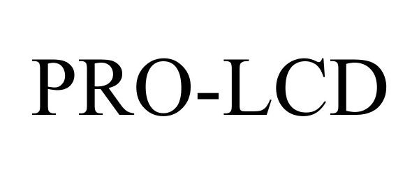 Trademark Logo PRO-LCD