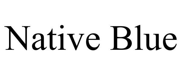 Trademark Logo NATIVE BLUE