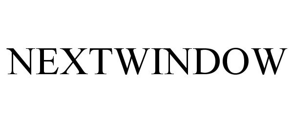 Trademark Logo NEXTWINDOW