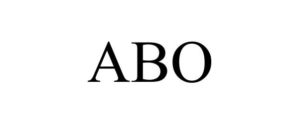 Trademark Logo ABO