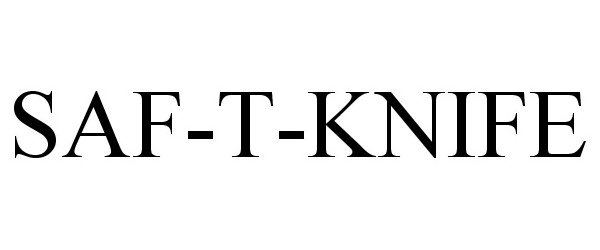 Trademark Logo SAF-T-KNIFE