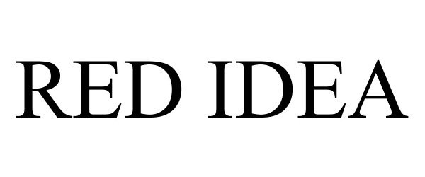 Trademark Logo RED IDEA