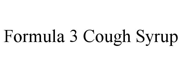 FORMULA 3 COUGH SYRUP