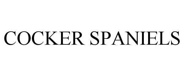 Trademark Logo COCKER SPANIELS