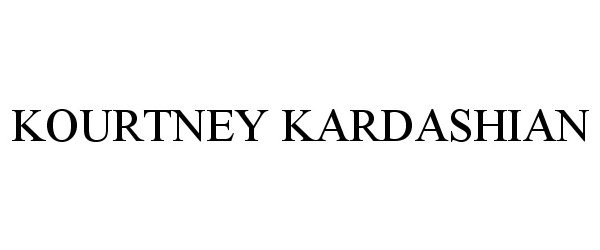 Trademark Logo KOURTNEY KARDASHIAN
