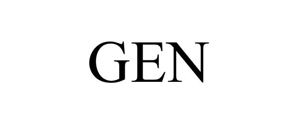 Trademark Logo GEN