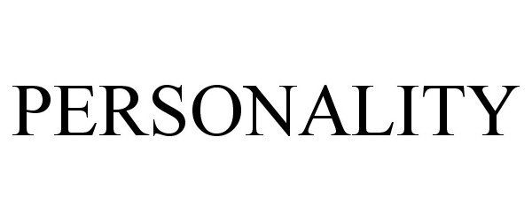 Trademark Logo PERSONALITY