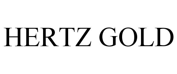 Trademark Logo HERTZ GOLD