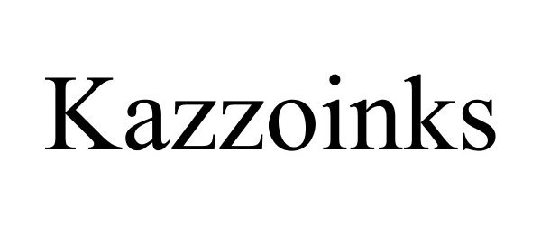 Trademark Logo KAZZOINKS