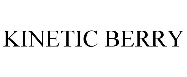 Trademark Logo KINETIC BERRY