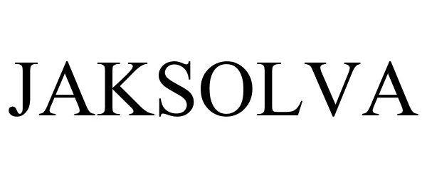 Trademark Logo JAKSOLVA