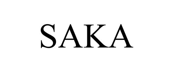 Trademark Logo SAKA