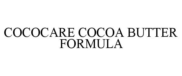 Trademark Logo COCOCARE COCOA BUTTER FORMULA