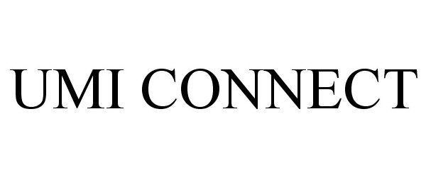 Trademark Logo UMI CONNECT