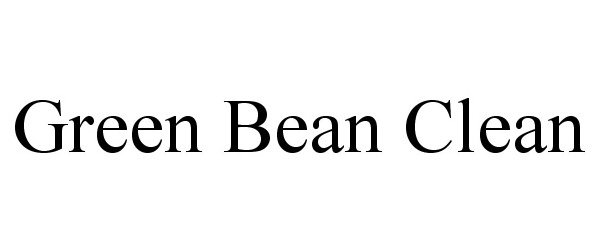 Trademark Logo GREEN BEAN CLEAN