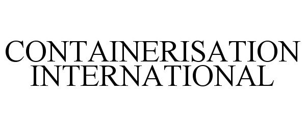 Trademark Logo CONTAINERISATION INTERNATIONAL