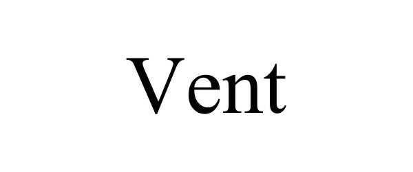 Trademark Logo VENT