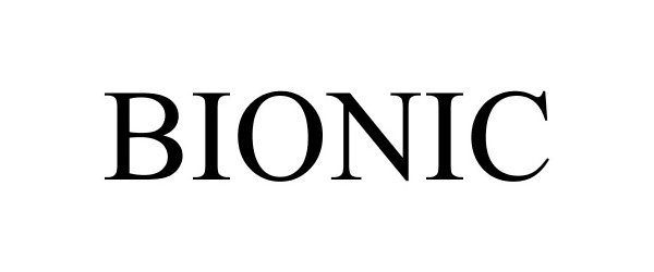 Trademark Logo BIONIC