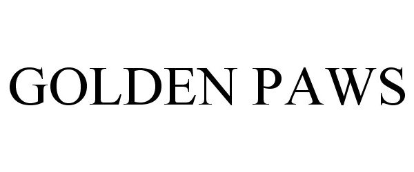 Trademark Logo GOLDEN PAWS