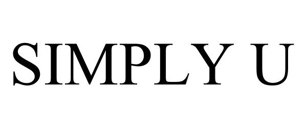 Trademark Logo SIMPLY U