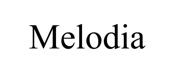 Trademark Logo MELODIA