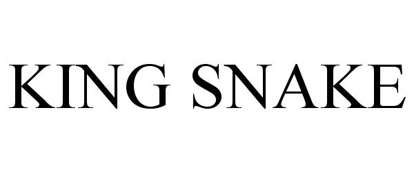 Trademark Logo KING SNAKE