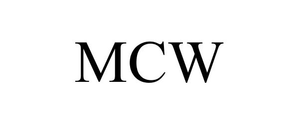 Trademark Logo MCW