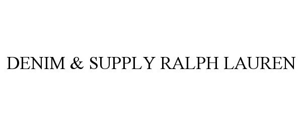 Trademark Logo DENIM &amp; SUPPLY RALPH LAUREN