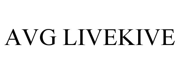 Trademark Logo AVG LIVEKIVE