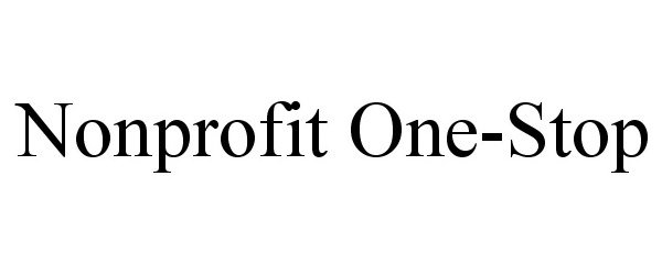 Trademark Logo NONPROFIT ONE-STOP