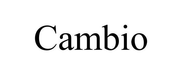Trademark Logo CAMBIO