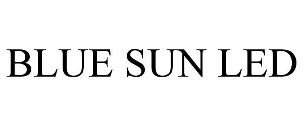 Trademark Logo BLUE SUN LED