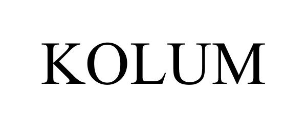 Trademark Logo KOLUM