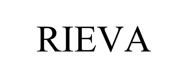 Trademark Logo RIEVA