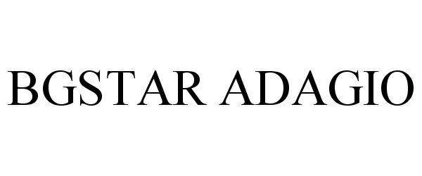 Trademark Logo BGSTAR ADAGIO