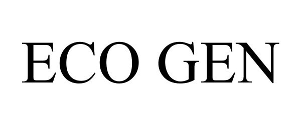 Trademark Logo ECO GEN