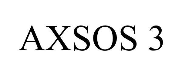 Trademark Logo AXSOS 3