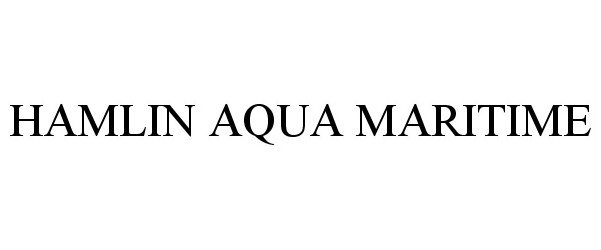  HAMLIN AQUA MARITIME