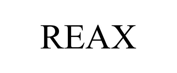 Trademark Logo REAX