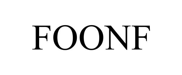 Trademark Logo FOONF