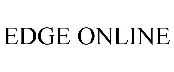 Trademark Logo EDGE ONLINE