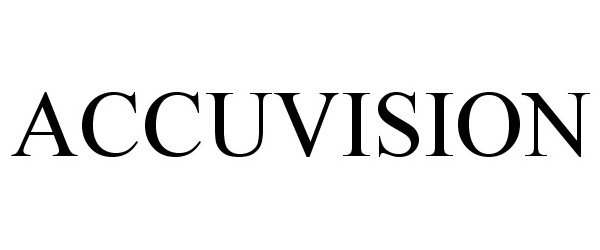 Trademark Logo ACCUVISION