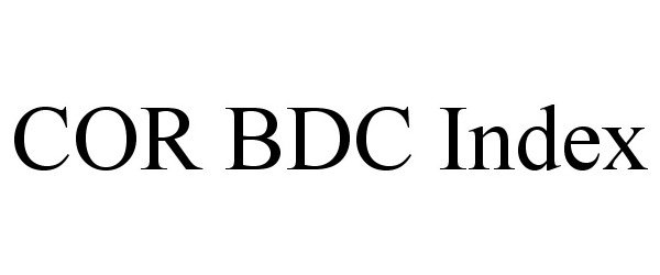 Trademark Logo COR BDC INDEX