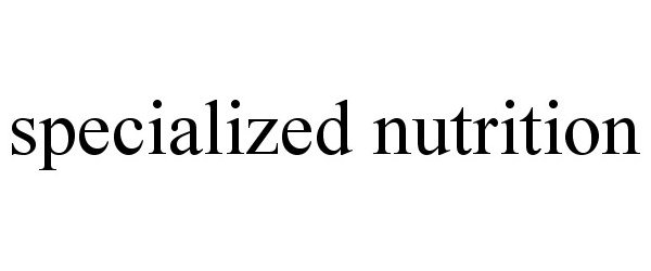 SPECIALIZED NUTRITION