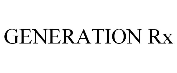 Trademark Logo GENERATION RX